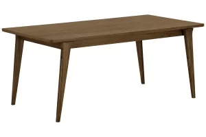 Nordic Living Hnědý dubový rozkládací jídelní stůl Dawe 240/340 x 100 cm